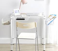 White College Dorm Desk Suprimaa Carbon Steel Heavy Duty Dorm Room Furniture Compact Size