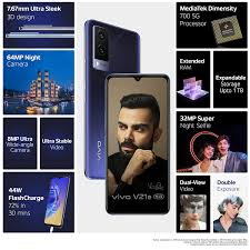 Vivo V21e 5G (Dark Pearl, 8GB RAM ...