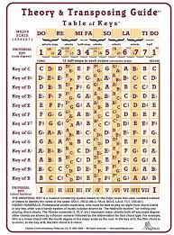 Theory And Transposing Guide Laminated Cards Amazon Co Uk