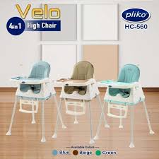 Semakin bertambahnya umur bayi juga perlu mengonsumsi makanan pendamping asi. Pliko Hc 560 4in1 Velo High Chair Kursi Makan Bayi Terbaru Agustus 2021 Harga Murah Kualitas Terjamin Blibli