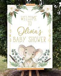 Gold Elephant Backdrop Boho Elephant Baby Shower Backdrop 4 Etsy In 2021 Elephant Baby Shower Theme Baby Shower Themes Neutral Elephant Baby Shower Boy