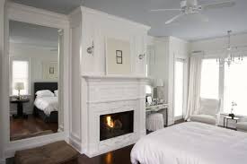 This bedroom decorating idea is chic and modern and involves a geometric wallpaper in a grey palette, which lends a trendy touch to the bedroom. 16 Outstanding Bedroom Designs With Floor Mirrors