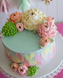Birthday wishes flower cake™ pastel; Classic Cake Collection White Flower Cake Shoppe
