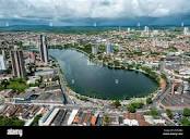 Aerial view of the city of Campina Grande, Paraiba, Brazil on May ...