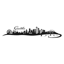 Seattle Skyline Washington Cuttable Design Svg Dxf By Cuttablesvg Seattle Tattoo Seattle Skyline Tattoo Seattle Skyline Silhouette