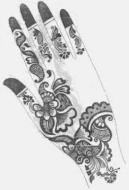 These simple & effortless mehndi designs use a rather artistic approach to the usual henna arts with a stylish twist. Drawing Mehandi Design Simple Pencil Novocom Top