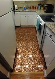 how to install a copper penny floor a