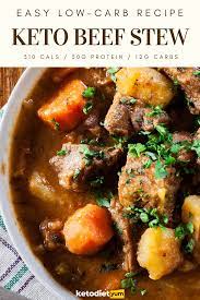 Easy Keto Beef Stew Recipe Keto Beef Stew Beef Stew Recipe Low Carb Beef Stew