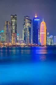 This is my first video, doha skyline! City Skyline Doha Qatar By Gavin Hellier Doha Skyline