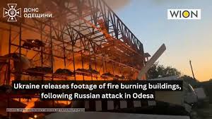 Ukraine releases footage of fire ...