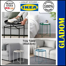The old elm coffee table from old ikea coffee table. Ikea Gladom Tray Table White Black Green Blue Side Table Coffee Table Furniture Shopee Malaysia