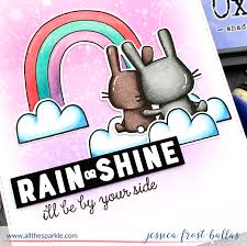 Using distress inks two ways to create two very different looks! Rain Or Shine By Jessica Frost Ballas For Reverse Confetti