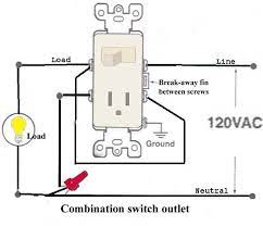 In this wiring diagram, the builtin switch in the combo device controls a lighting point whereas, outlet can be used for other loads. How To Wire A Light Switch And Outlet In The Same Box Quora