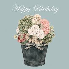 Your happy birthday flowers stock images are ready. Gc53 Happy Birthday Flowers Sally Swannell For Wrendale Designs