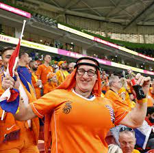 Barmy Holland fan T*ts Man forced to remove inflatable boobs by Qatar  authorities at World Cup 2022 | The Sun
