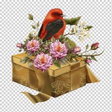Also, find more png clipart about null. Scrap Embelishments 2 Burung Dan Bunga Merah Dan Hitam Di Kotak Kado Png Klipartz