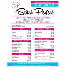 Maybe you would like to learn more about one of these? Stitch Perfect Huyton Clothing Alterations Home Facebook