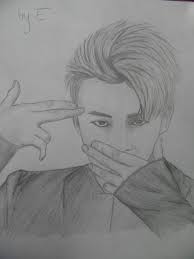 Draw sketches of the bands, and people. Bts Drawing Easy All Members Novocom Top