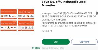 Maybe you would like to learn more about one of these? Expired Kroger Save 10 On Cincinnati Local Favorites Gift Cards Gc Galore