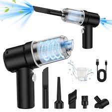 Amazon.com: Aspiradora de mano inalámbrica para automóvil, limpiador 3 en 1,  soplador de aire y bomba de mano, 9000 Pa de alta potencia Mini aspiradora  seca portátil con luz LED para automóvil,