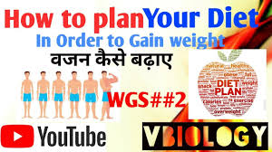 How To Prepare A Diet Chart For Wieght Gain Weight Gain Wgs 2 Free Tutorial Vinay Biology