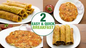 Quick and healthy veg breakfast recipes. 2 Easy Quick Breakfast Ideas I Indian Breakfast Recipe L Veg Breakfast Youtube