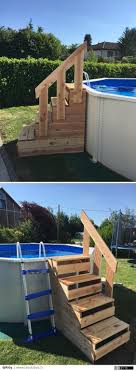 Escalier Pour Piscine Hors Sol Par Rigy Habillage Piscine Hors Sol Amenagement Piscine Hors Sol Piscine Hors Sol