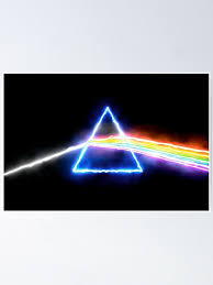 Pink Floyd Dark Side of The Moon Style Prism Rainbow Colors" Poster for  Sale by AlanPhotoArt | Redbubble