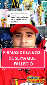 Firmas de Jesús Barrero, voz de Seiya