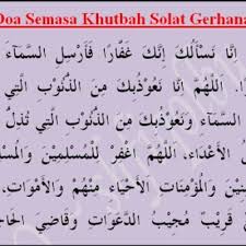 Khutbah setelah sholat gerhana matahari oleh dr h agus taufiqurrohman sp s m kes. Doa Selepas Solat Gerhana Matahari