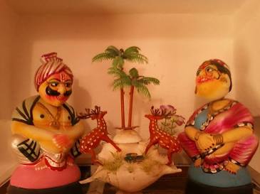 Traditional Kondapalli wooden toys crafted by local artisans, AI generated