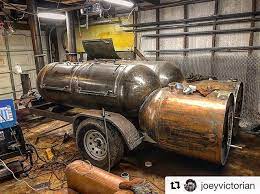 Wow Repost Joeyvictorian Jason At Choppedsmokers Really Put His Foot Into This Steampunk Rat Rod Of A Texas Bbq Smoker Nam Texas Bbq Bbq Smokers Bbq