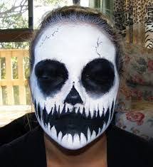 Black And White Face Paint Ideas Cool Black And White Face Paint Google Search Face Painting Halloween Skull Face Paint Skeleton Face Paint