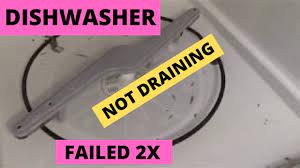 If the dishwasher door is not completely closed and latched, the dishwasher will not be able to run. Frigidare Dishwasher Not Draining Failed 2x Diy Unclogged Dishwasher Youtube