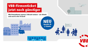 Weiterentwicklung Vbb Firmenticket S Bahn Berlin Gmbh