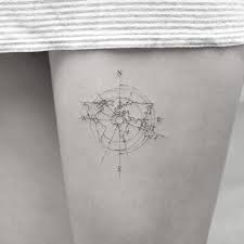 instagram post by mr k sanghyuk ko nov 10 2016 at 2 10am utc compass and map by m r k tattoo 7 407 in 2020 compass tattoo geometric tattoo minimalist tattoo