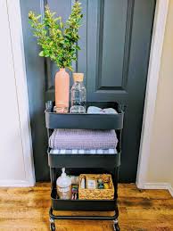 Pin By Foxfragaria On Interiors Guest Room Essentials Ikea Raskog Guest Room Office