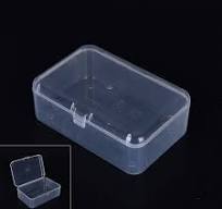 New Small Transparent Plastic Storage Box clear Square Multipurpose  display.MC