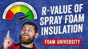 What Is The R Value Of Spray Foam Insulation Foam University Youtube