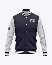 Download Men S Heather Varsity Jacket Mockup Front View In Apparel Mockups On Yellow Images Object Mockups