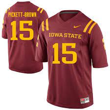 Men 15 Stephon Pickett Brown Iowa State Cyclones College Football Jerseys Sale Cardinal Iowa State Cyclones Iowa State Cyclones Football Jersey
