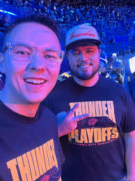 Yes, we wore the shirts! Game 2 from Loud City! #ThunderUp