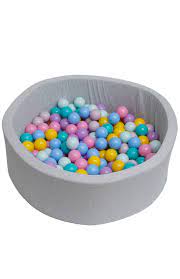 Buying balls for your ball pit can be a tricky affair. Mini Be Ball Pit Pastel Rainbow In Grey Pit The Modern Nursery