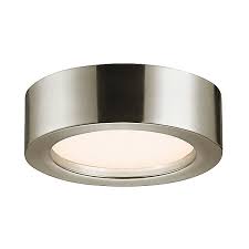 A flush mount luminaire that complements any architectural space, the design showcases an acrylic drum shade that mounts close to the ceiling. Sonneman Lighting Puck Slim Led Flush Mount Ceiling Light Ylighting Com