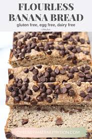 Vegan Flourless Banana Bread In 2020 Flourless Banana Bread Healthy Chocolate Recipes Gluten Free Banana Bread
