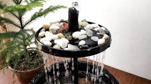 How To Make Beautiful Rain Forest Waterfall Fountain Very Easy Diy Wasserbrunnen Wasserbrunnen Wasserwand