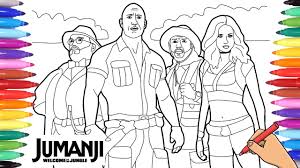 The coloringpages community on reddit. Jumanji Welcome To The Jungle Coloring Pages For Kids Jumanji Movie Youtube
