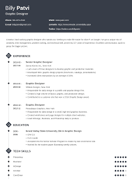 A graphic designer is a skilled creative professional who uses various software programs, for example, photoshop, gimp, and canva and techniques, such as typography and motion. Graphic Designer Resume Examples And Design Tips For 2021