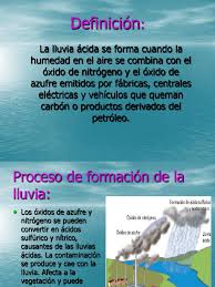 Efectos de la lluvia ácida. Lluvia Acida Naturaleza Sustancias Quimicas