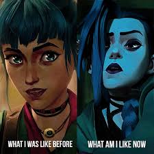 yes i was who society wants me to be and jinx too but we are different i  prefer to be myself💙😈this l'm